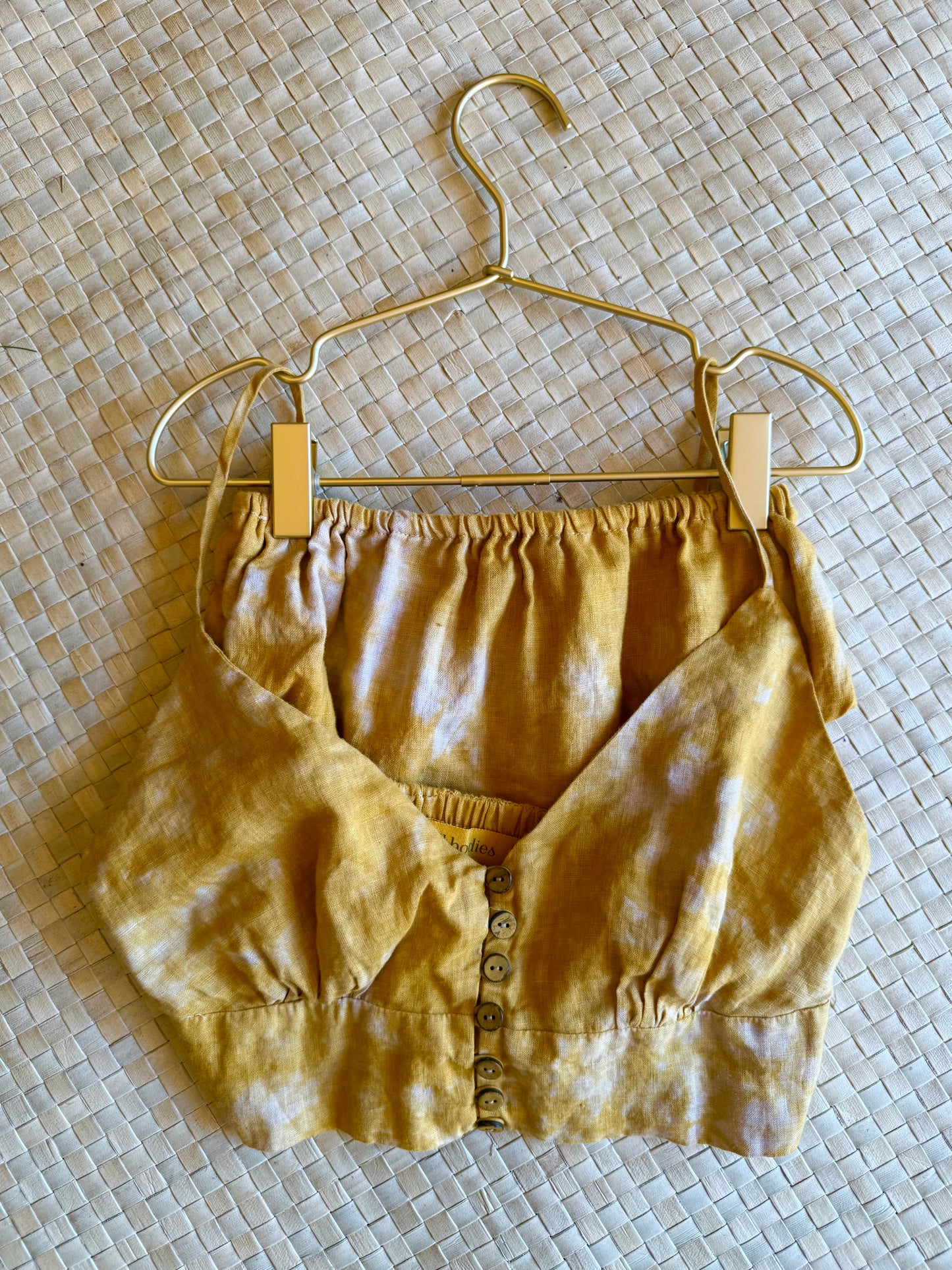 Linen Marigold Bra & Undie Set